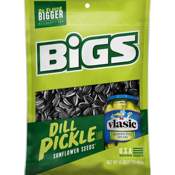 Bigs Bigs Vlasic Dill Pickle Sunflower Seeds 16 oz., PK8 1601201029 Zoro
